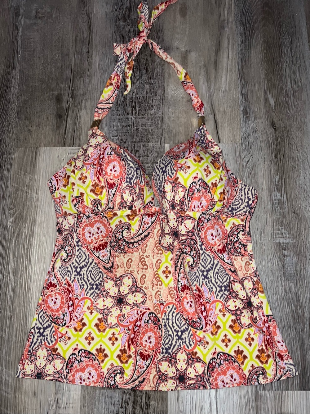Victoria’s Secret Women’s Paisley Halter Tankini Top